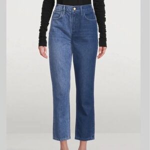 Triarchy X Josephine Skriver Two Tone High Rise Mom Jeans Sustainable Size 27‎